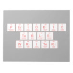 Periodic
 Table
 Writer  Notepads
