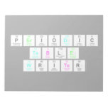 Periodic
 Table
 Writer  Notepads