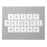 Happy
 Birthday
 Allison  Notepads