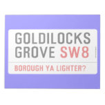 GOLDILOCKS GROVE  Notepads
