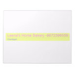 Leena's Home Bakery  Notepads
