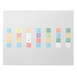 A B C D E F G
 H I J K L M N
 O P Q R S T U
 V W X Y Z ! ?  Notepads
