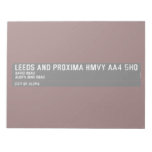 Leeds and Proxima HMVY  Notepads