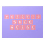 Periodic
 Table
 Writer  Notepads