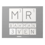 MR
 BAHMAN
 3VEN  Notepads