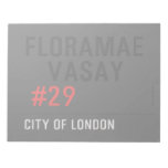 FLORAMAE    VASAY   Notepads