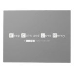 Keep Calm and Love Mercy   Notepads