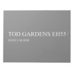 TOD GARDENS  Notepads
