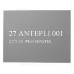 27 ANTEPLİ 001  Notepads