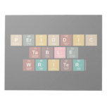 Periodic
 Table
 Writer  Notepads