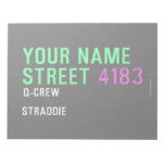Your Name Street  Notepads