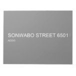 SONWABO STREET  Notepads