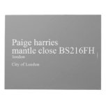 Paige harries mantle close  Notepads
