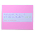 Rhianna hollis 10 elderberry  Notepads