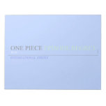 one piece  Notepads