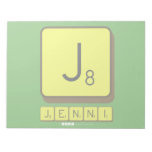 J
 JENNI  Notepads