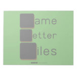 Game
 Letter
 Tiles  Notepads