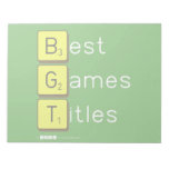 Best
 Games
 Titles  Notepads
