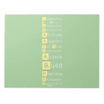 Leadership
 PersonalEngagement
 Ambassador
 Perspectives
 Attitude
 Support
 Role Model
 Commitment
 Active
 Build
 Planning
 Evangelist
 Representative
 
  
   Notepads
