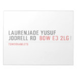 Laurenjade yusuf Jodrell rd  Notepads