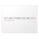 Pat and fitzroy Ave sw  Notepads