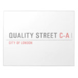 Quality Street  Notepads
