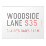 woodside  lane  Notepads
