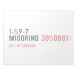 1-59-7  MIDORINO  Notepads