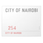city of nairobi       Notepads