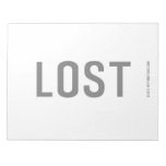 Lost  Notepads