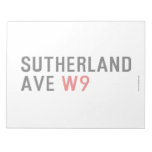 Sutherland ave  Notepads