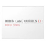 brick lane curries  Notepads