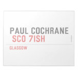 Paul Cochrane   Notepads
