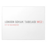 LONDON SOKAK TABELASI  Notepads