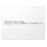 Brighton & Hove Albion American Express Community Stadium  Notepads