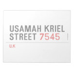 usamah kriel street  Notepads