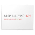 Stop Bullying   Notepads