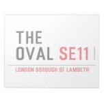 THE OVAL  Notepads