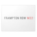 FRAMPTON ROW  Notepads