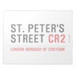 St. peter's Street  Notepads