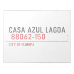CASA AZUL LAGOA   Notepads