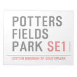 potters fields park  Notepads