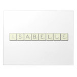 Isabelle  Notepads