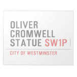 oliver cromwell statue  Notepads