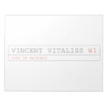 vincent vitaliss  Notepads