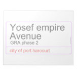 Yosef empire  Avenue   Notepads