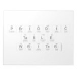 Periodic
 Table
 Writer  Notepads