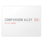 Comparison alley   Notepads