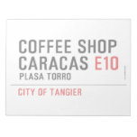 Coffee shop Caracas  Notepads
