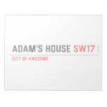Adam's House  Notepads